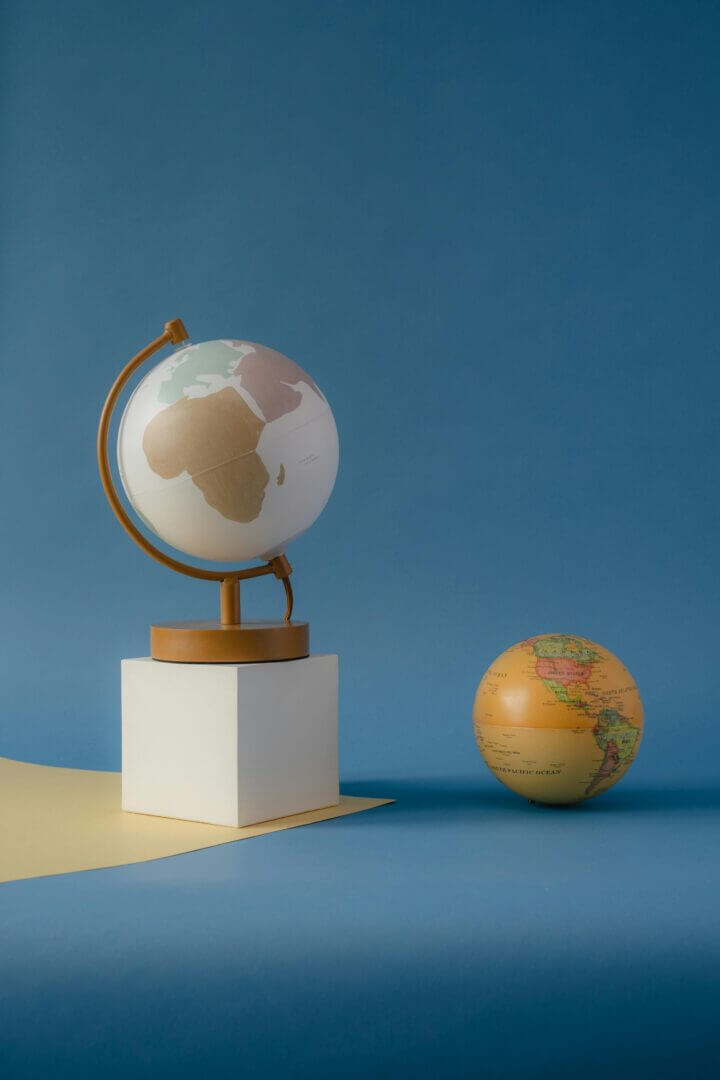 two globes